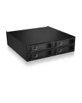 ICY BOX - IB-2242U2K - Backplane, 4x U.2 2,5 NVMe SSD (6-15 mm) f&uuml;r 1x 5,25 Schacht - black