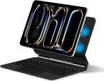 DIGISTOR HK ESR iPad Pro 13 inch (M4, 2024) klaviatuurikate reguleeritava magnetaluse, eemaldatava kaitsekaanega, Rebound 360 seeria, hall