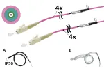 METZ CONNECT OpDAT VIK universaalne kaabel 4xOM4 LC-LC 50m t&otilde;mbeabiga IP50 152U047JJ5050G