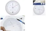 KANGARO K-4120100 Kursuse Protraktor, 126 mm, L&auml;bipaistev, 360&deg; Gradueeritud, 2 P&ouml;&ouml;rlevat Ketast