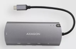 Axagon HMC-6M2 USB 3.2 Gen 1 jaotur, 2x USB-A, HDMI, RJ-45, SATA M.2, PD 100W, USB-C kaabel