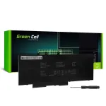 Green Cell GC-DE128V2 s&uuml;learvuti aku 93FTF GJKNX, 7,6 V 6200 mAh, Dell Latitude 5280/5290/5480/5490/5580 jaoks