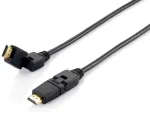 Equip Swivel HDMI 2.0 kaabel, 1 m, p&ouml;&ouml;rlev pistik