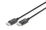 DIGITUS DisplayPort-&uuml;henduskaabel, DP M/M, 3m blokeeringuga, DP 1.2, Ultra HD 4K must