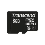 Transcend Premium microSDHC m&auml;lukaart 8 GB, Class 10, UHS-I U1, lugemiskiirus kuni 90 MB/s, SD-adapteriga