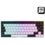 Sharkoon SKILLER SGK50 S3 Klaviatuur M&auml;ngimiseks USB AZERTY Prantsuse Valge
