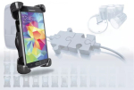 Aktiivne autotelefoni hoidik Bury THB S9 Cradle Universal XXL &mdash; mobiiltelefonidele/nutitelefonidele, must