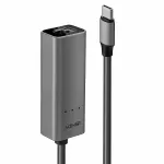 Lindy 43314 USB 3.1 Type C &ndash; 2,5G Ethernet muundur, 10M/100M/1G/2,5G, h&otilde;bedane