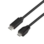 LogiLink CU0196 USB-kaabel USB 2.0 0,5 m USB C Micro-USB B Must