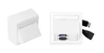Vivolink WI221261 HDMI + USB A pistikupesa valge 2 moodulit