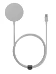 Juhtmeta laadimisalus native union Snapstand Qi2 Standstone, siseruumides kasutatav, USB-toitega, 1,5 m kaabel, helehall