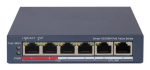 Hikvision DS-3E1106P-EI/M 6-pordiline PoE-l&uuml;liti, 4x PoE 10/100 + 2x RJ45 10/100, 45 W