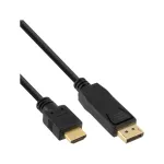 InLine B-17183 20 tk hulgipakend DisplayPort-HDMI konverterkaablid, must, 3 m