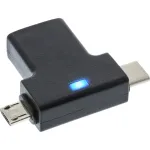 InLine USB 3.1/2.0 OTG T-adapter, USB-C isane v&otilde;i Micro-USB kuni A-pesa