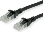 Roline - patch-kaabel - RJ-45 (M) to RJ-45 (M) - 1,5 m - UTP - CAT 6 - halogeenivaba, valatud, keerutatud - must