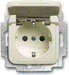 BUSCH JAEGER 20 EUKB-212 - CEE 7/3 - 2P+E - Beež - 250 V - 16 A - 71 mm
