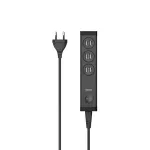 Hama 00223201 mobiilseadme laadija MP3, MP4, kaasaskantav m&auml;ngukonsool, nutitelefon, tahvelarvuti Must Vahelduvvool Siseruumides