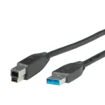 ROLINE USB-kaabel - USB-t&uuml;&uuml;p A (M) USB-t&uuml;&uuml;bile B (M)