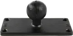 RAM Mounts rechteckige Basisplatte (50,8 x 127 mm) mit C-Kugel (1.5 ) - im Polybeutel (RAM-202U-25)