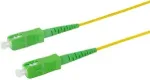 Logilink Professional - paigalduskaabel - SC/APC &uuml;hemoodiline (M) kuni SC/APC &uuml;hemoodiline (M) - 3 m - 2 mm - fiiberoptiline - simplex - 9/125 mikromeetrit - G.657.A2/OS2 - halogeenivaba - kollane