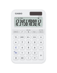 Laua p&otilde;hiarvuti CASIO MS-20YC &mdash; 12-kohaline, aku/p&auml;ikeseenergia, maksu- ja kasumifunktsioonid, valge