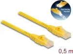 V&otilde;rgukaabel DeLOCK RJ45 Cat.6A U/UTP 0,5 m kollane