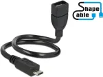 USB-kaabel DeLOCK 83927 USB 2.0 0,35 m Micro-USB B USB A Must
