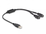 DeLOCK 61061 USB 2.0 A-t&uuml;&uuml;p &ndash; PS/2 klaviatuuri/hiire adapter, must