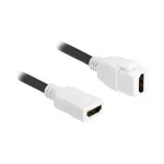 Delock 90684 Keystone moodul HDMI kaabel, emane&ndash;emane, 8K 60 Hz, 0,2 m, valge