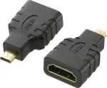 SpeaKa Professional HDMI adapter [1x HDMI-pistik D Micro - 1x HDMI-pesa] Must Kullatud pistikukontaktid, heli tagasikanal (SP-7870184)