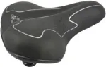 Jalgrattasadul FISCHER Touren-Fahrradsattel Elastomer must/valge optimaalse kehakohandusega