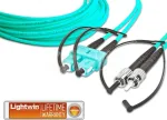 Lightwin LDP-50 SC-ST 3.0 OM3 fiiberoptiline kaabel 3 m akvamariinsinine (LDP-50 SC-ST 3.0 OM3)