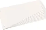 herlitz vahelehed, trapetsikujulised, manillakartong, valged formaadile DIN A4, perforeeritud, 120 x 230 mm, selgemaks korraldamiseks (10838506)