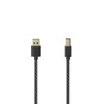 Hama 00201001 USB-kaabel USB 2.0 1,5 m USB A USB B Must, H&otilde;bedane