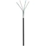 Wentronic goobay - hulgikaabel - 100,0 m - foolitud varjestamata keerdpaar (F/UTP) - CAT 5e - keerutaoline - must (57295)