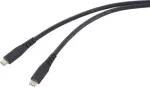 Renkforce USB-C&reg; kaabel USB4&reg; USB-C&reg; 1,00 m Must TPE &uuml;mbris RF-6662040 - Digitaal-/andmekaabel - 1 m (RF-6662040)