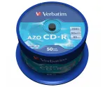 Verbatim CD-R AZO Crystal 700 MB 52x 50 tk
