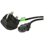 StarTech.com UK arvuti toitekaabel 3 jalga (1 m), BS 1363 pistik C13 pesasse, 18AWG, 10A 250V, asendus vahelduvvoolu toitejuhe, veekannu juhe / UK toitejuhe, arvuti toiteploki kaabel, teleri toitekaabel