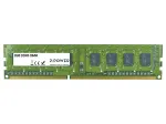 2-Power 2GB MultiSpeed 1066/1333/1600 MHz DIMM-m&auml;lu, 2 GB, 1 x 2 GB, DDR3, 1600 MHz, 240-pin DIMM, roheline