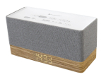 Kellraadio Soundmaster UR630WE &mdash; FM/PLL/UKW, 6 W RMS, hall/valge, toide vooluv&otilde;rgust ja AAA-patareidest