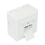 GoodConnections Cat.6 v&otilde;rgupistikupesa, 2xRJ45, varjestatud, pinnale paigaldatav, vertikaalne kaabli sisenemine, signaalvalge RAL9003 (GC-N0026)