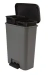 CURVER Decobin Duo Pedal Bin 23+23L Dark Grey/Black