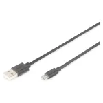 DIGITUS USB 2.0 kaabel Type A - Micro B isane/isane 1,8 m must