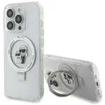 Karl Lagerfeld KLHMP13XHMRSKCH k&otilde;va &uuml;mbris r&otilde;ngasalusega iPhone 13 Pro Max 6.7 valge Karl & Choupette MagSafe