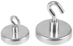 Eichner Magnetic Hook Silver, Metal &Oslash; 3.6 x 1,7 cm, 5 Pieces