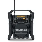 Sangean U-5 DBT (Utility 50) Must - DAB+/FM kaasaskantav raadio Bluetoothiga, IP64, 7W RMS