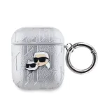 Karl Lagerfeld PU reljeefsete Karl ja Choupette peadega &uuml;mbris AirPods 1/2 jaoks, h&otilde;bedane