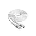 Akyga AK-USB-40 USB-C &ndash; USB-C kaabel, USB 2.0, 60 W, 1 m, valge
