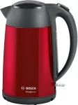 Bosch TWK3P424 elektriline veekeetja 1,7 L 2400 W Hall, Punane