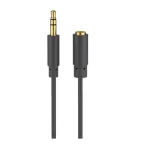 Wentronic Goobay 3,5 mm pikenduskaabel, must, 5 m - 3,5 mm pistik (3-kontaktiline, stereo) > 3,5 mm pesa (3-kontaktiline, stereo) (97122)